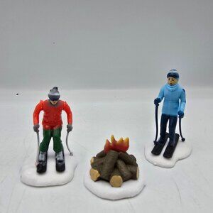 Cobblestone Corners Winter Christmas Village People Miniature Figurines Ski Spor